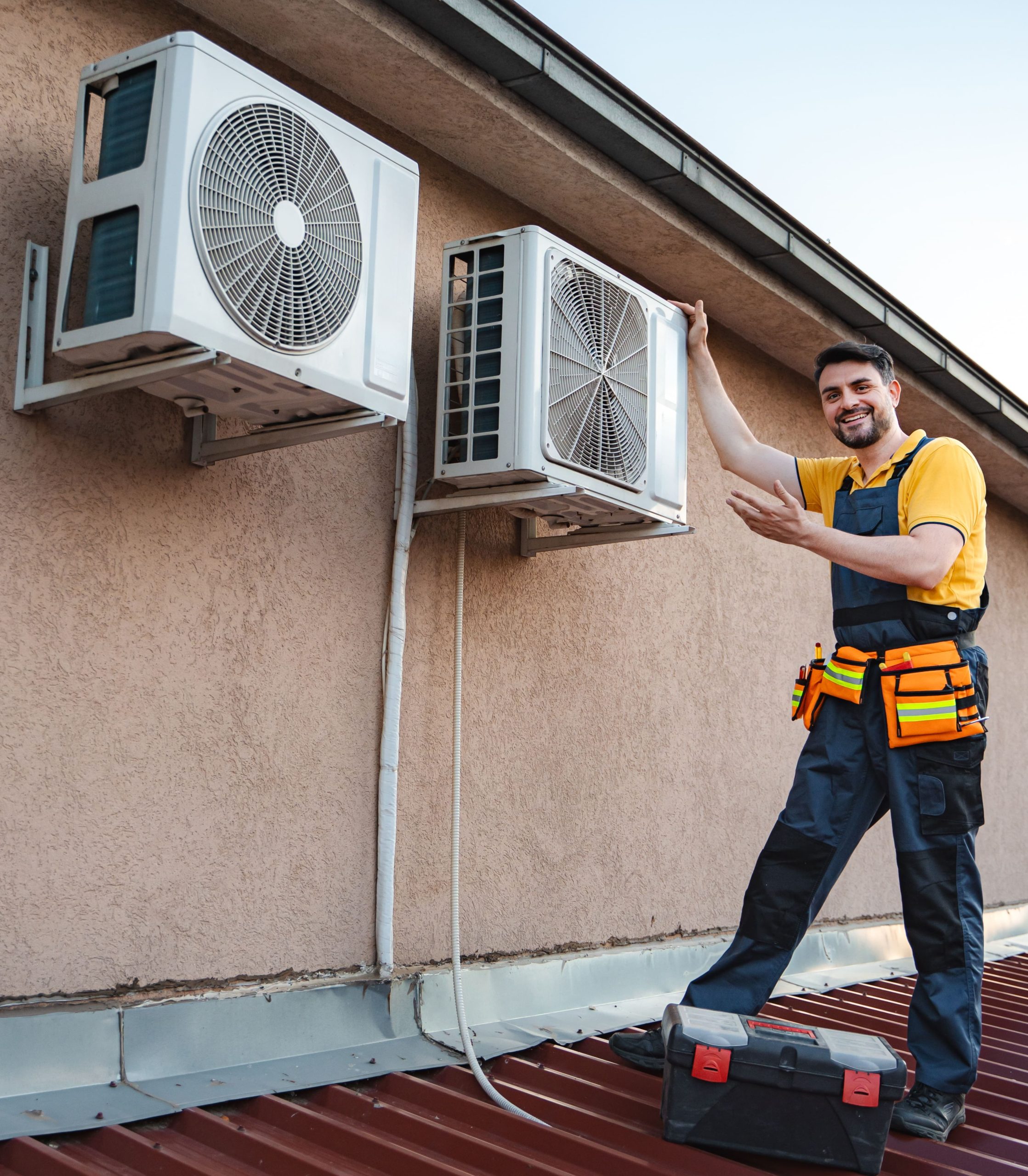Hvac Technician Installing An Air Conditioner On A 2025 08 03 03 09 28 Utc Min Scaled